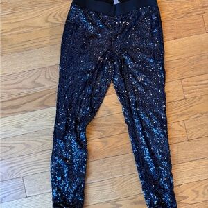 Aerie Sparkly Navy Blue Sequin Womens Leggings